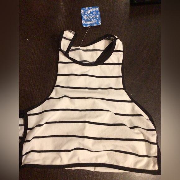 Free People Other - NEW!free People intimately Black & White Striped ladder bralette